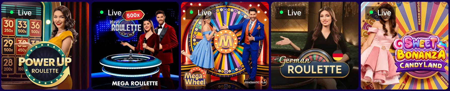 Evospin Live Casino Spiele