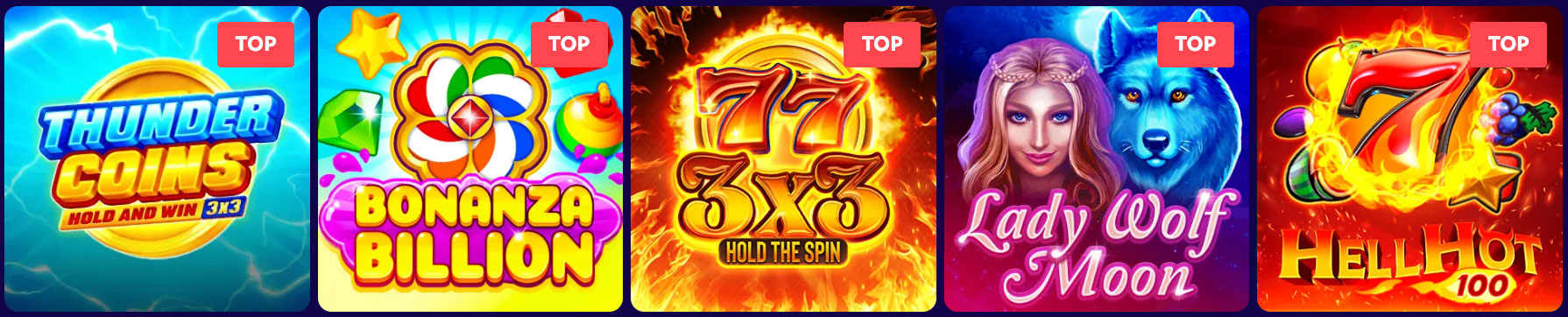 Evospin Casino Top-Spiele